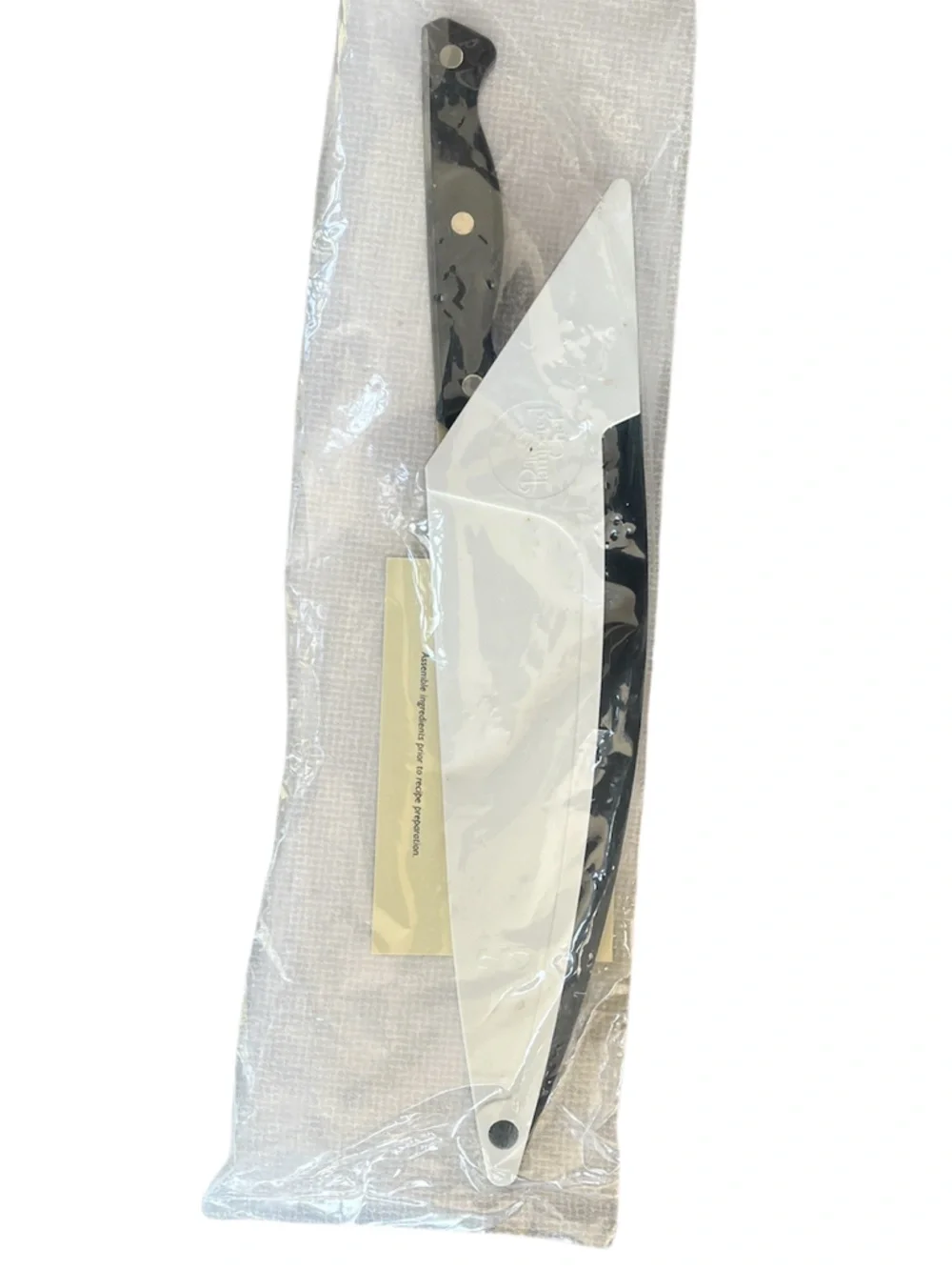 Vintage The Pampered Chef 14” Self Sharpening Chefs Knife Stainless Blade 1047